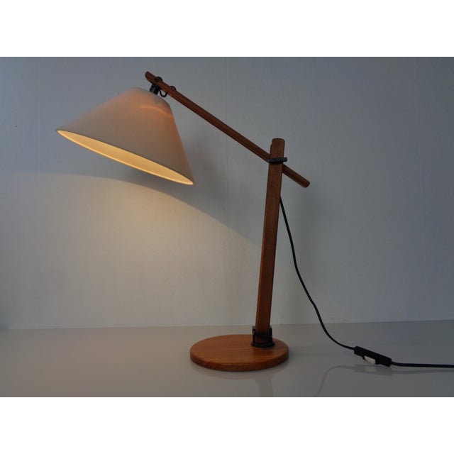 Adjustable Teak Desk Lamp by Mads Caprani, Denmark, 1970s For Sale - Image 4 of 18
