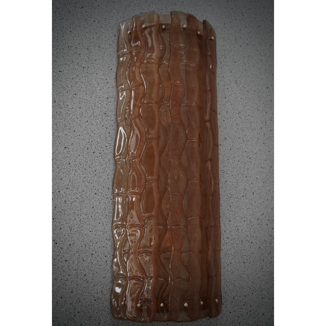 Murano Art Glass Semi Circle Orange Wall Light, 2000 For Sale - Image 4 of 10