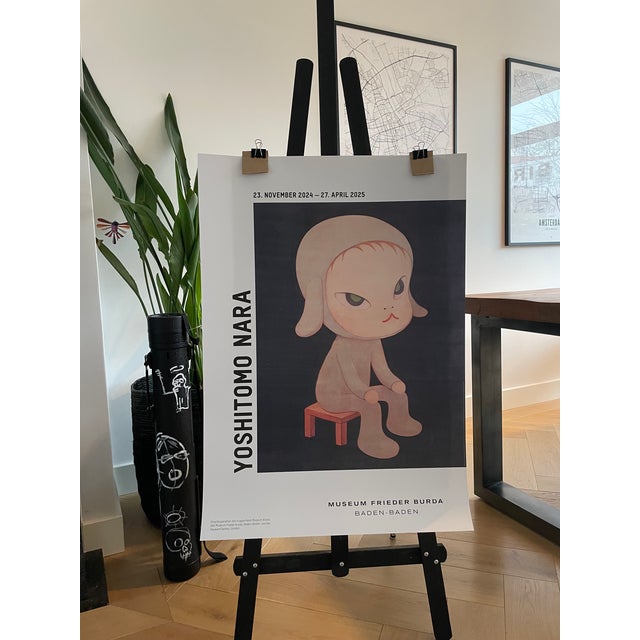 Elevate your space with this striking art print featuring Sleepless Night (Seated) (1997) by Yoshitomo Nara. Courtesy of...