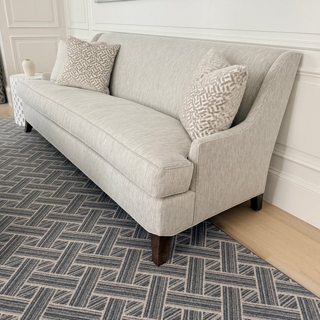 Textile Like New Clive Daniel Bench Seat Sofa For Sale - Image 7 of 9