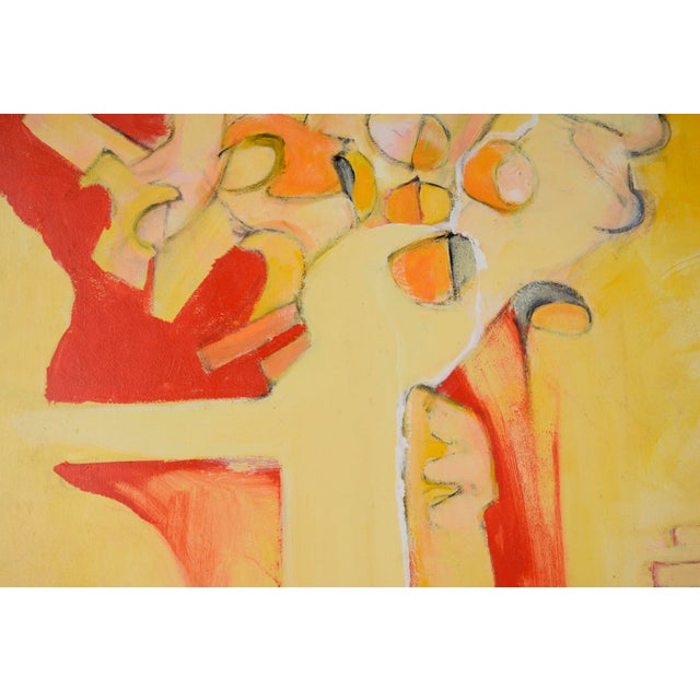 When Red Meets Yellow - Original Abstract in the Style of Diebenkorn and Rothko by Donald Roberts For Sale In Monterey, CA - Image 6 of 10