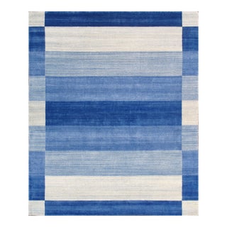 Pasargad Home Gramercy Blue Area Rug, 4' 0'' X 6' 0'' For Sale