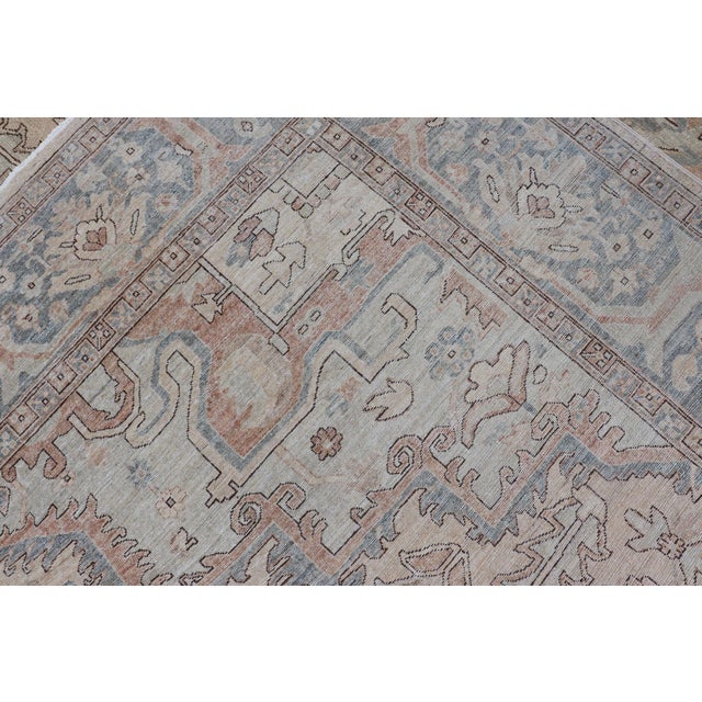 Heriz-Serapi Design Rug by Keivan Woven Arts 9'10 X 13'6 For Sale - Image 16 of 16