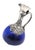 Metal Vintage Israeli Blown Glass & Sterling Silver Carafe Pitcher For Sale - Image 7 of 11