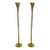 Elegant Pair of Laurel Lamp Company Fluted Brass Floor Lamps For Sale