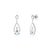 Metal Contemporary Aquamarine Drop Earrings With Diamonds- a Pair For Sale - Image 7 of 10