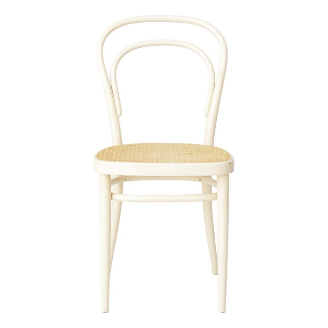 Mid-Century Chair in Beech Bentwood and Vienna Cane the style of Thonet, 1960s For Sale