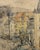 Frank Franz, Lively Cityscape, 1960, Watercolor, Framed For Sale - Image 9 of 12