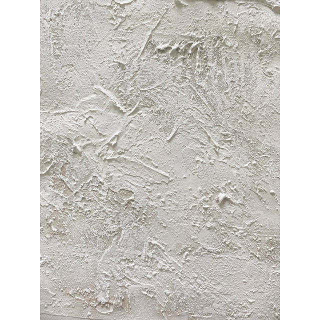 2020s Cement Plaster Art Texture Abstract Boho Wall Art Minimalist For Sale - Image 5 of 6