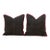 Pair of Ratri Black Dotted Ahir Handloom Pillows For Sale