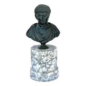 Grand Tour Bronze Bust of a Roman Emperor
