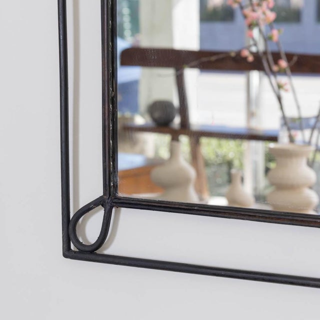1950s French Iron Loop Mirror For Sale In Los Angeles - Image 6 of 10