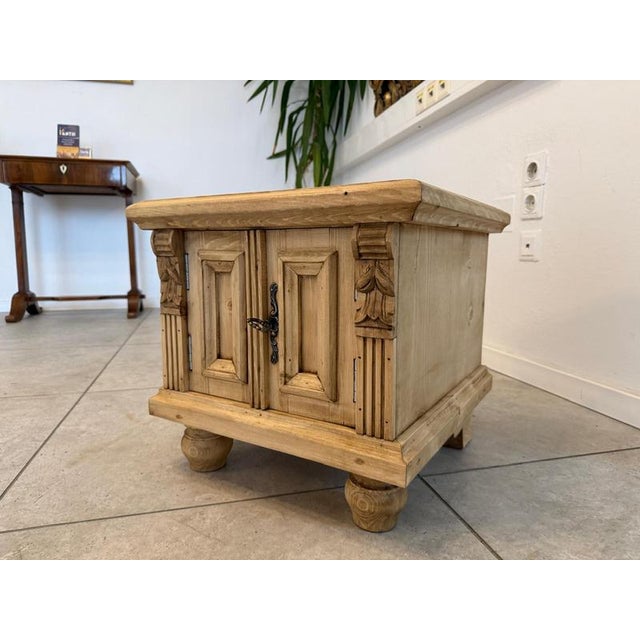 Rustic Nightstand in Wood For Sale - Image 6 of 6