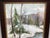 1970s Impressionist Winter Landscape Painting Stacy Szmak, Oil on Masonite “Chilly Day” For Sale - Image 4 of 6