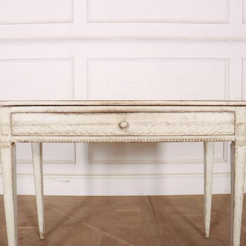 Swedish Painted Side Table in Pine For Sale - Image 6 of 10