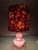 Mid-Century Modern Mid-Century Belgian Purple Opaline Glass Table Lamp with Floral Shade from Glasfabriek De Rupel, Belgium, 1960s For Sale - Image 3 of 16