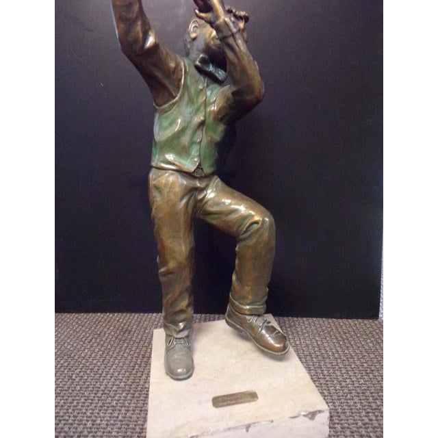 Metal Don Hunt "Paderewski" Boy Bronze Sculpture Hand Signed For Sale - Image 7 of 11