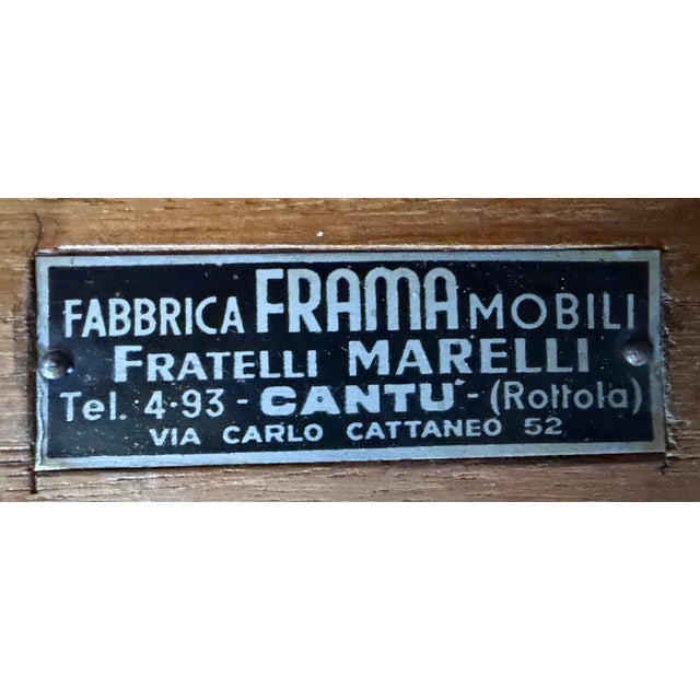 1950s Paolo Buffa Italian Mid-Century Modern Walnut Credenza / Sideboard, 99" For Sale - Image 5 of 5