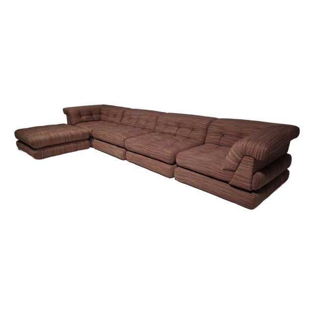 Early Edition Mah Jong Modular Sofa by Hans Hopfer for Roche Bobois, 1970s, Set of 12 For Sale