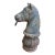 Antique Cast Iron Horse Head Post Topper For Sale