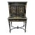 French Napoleon III Period Ebonized Cabinet With Inlays 1870 For Sale