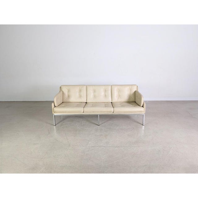 We are offering a beautiful vintage three-seater sofa from WK Wohnen Wien for sale. Designed by Roland Rainer, it is...