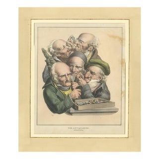 Louis-Léopold Boilly, Grimaces Plate 5, 1823, Lithograph on Paper For Sale