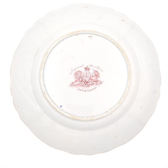 Early 19th Century Set of Twelve "Auckland" Pattern Ironstone Dinner Plates, England Circa 1835 For Sale - Image 5 of 7