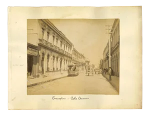 Unknown, Ancient View of Conception, Calle Comercio, Chile, Photo, 1880s