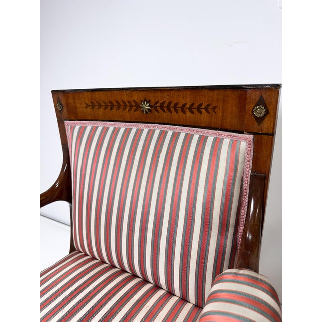 Early 19th Century Pair of Early 19th Century Empire Armchairs For Sale - Image 5 of 12