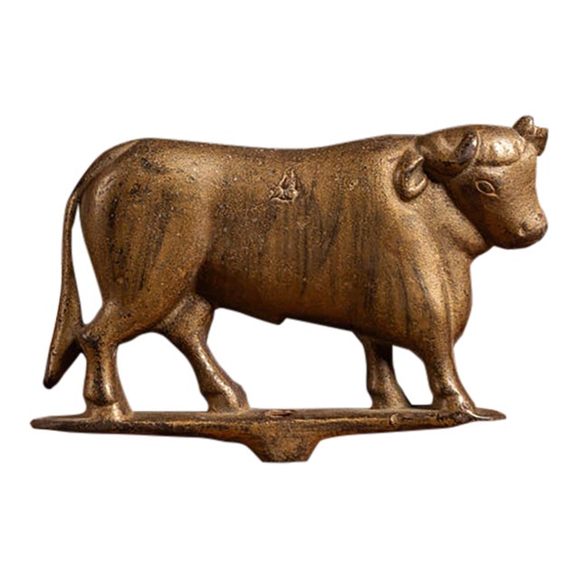 Late 19th Century Cast Iron Butcher's Rack Crest For Sale
