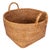 Saboga Home Round Basket with Hoop Handles in Honey Brown - 16.5" For Sale In Houston - Image 6 of 9