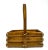 1950s Structured Bamboo Basket For Sale - Image 11 of 13