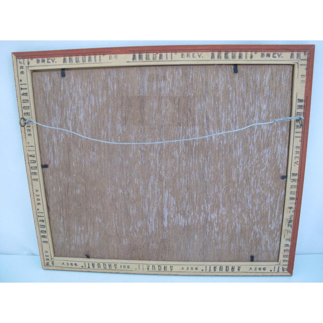 Paint G Camille Small Seychelles Watercolor Painting Estache's House La Digue Island For Sale - Image 7 of 7