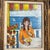 1960’s folk art female portrait / seascape painting. Signed and framed. Measures 8x10 / 13x15 framed. Check out my shop...