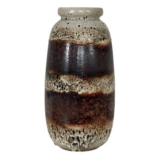 Floor Vase 284-53 in Fat Lava Ceramic by Scheurich, West Germany, 1970s For Sale