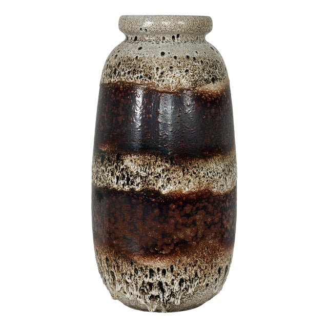 Floor Vase 284-53 in Fat Lava Ceramic by Scheurich, West Germany, 1970s For Sale