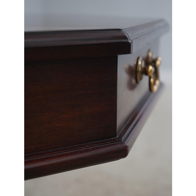 Henkel Harris Mahogany Octagonal Occasional Table For Sale - Image 12 of 18