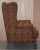 Vintage Wingback Armchair with Claw & Ball Feet and Kilim Style Upholstery For Sale - Image 14 of 18