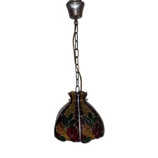 Vintage Ceiling Lamp with Plastic Granules Shade, 1970s For Sale