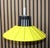 Cool 70s ceiling lamp the color combination yellow and white is always a guarantee of a good mood! ultralight! plastic...