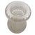 Late 19th Century Late 19th Century Victorian Frosted Wheel Cut Glass Oil Lamp Fluted Hurricane Shade For Sale - Image 5 of 9