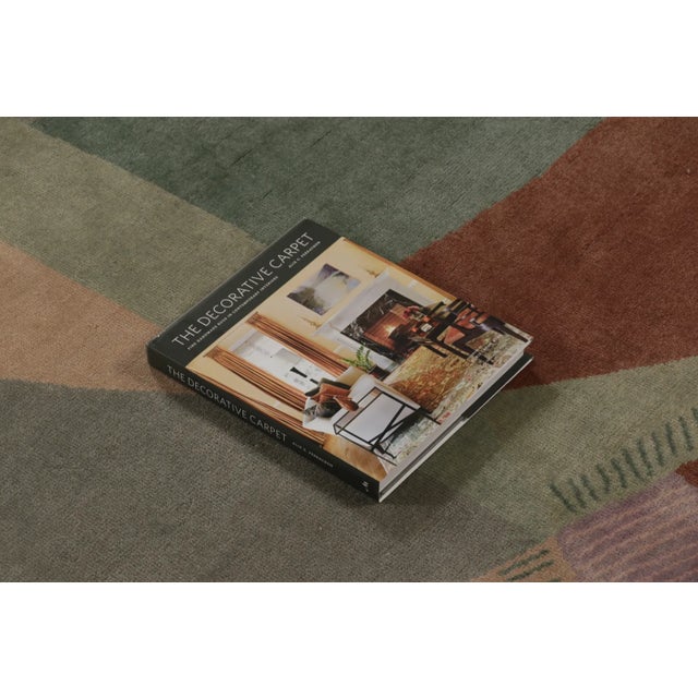Contemporary Chinese Art Deco Style Sage & Rust Wool Rug by Rug & Kilim, India For Sale - Image 10 of 10