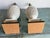 Vintage Fredrick Cooper Urn Lamps in Creamware Rope Lattice Pattern - a Pair For Sale - Image 13 of 18