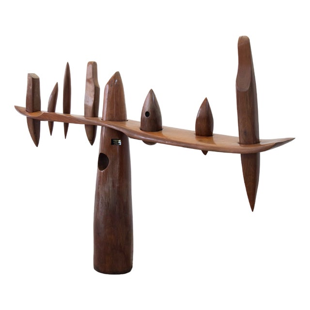 The Tree of Seven Possibilities from the Amazonia Series Sculpture in Wood by Elvio Becheroni, 1992 For Sale