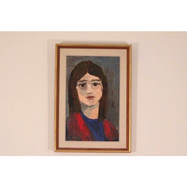 1960s Björn Gidstam, Gaze Beyond the Canvas, 1960, Oil on Canvas, Framed For Sale - Image 5 of 12