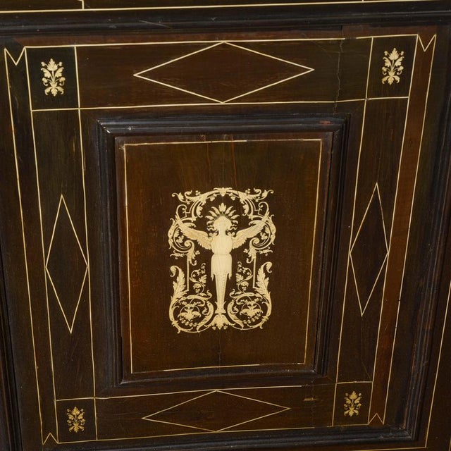 Inlaid Bookcase Display Cabinet For Sale - Image 3 of 9