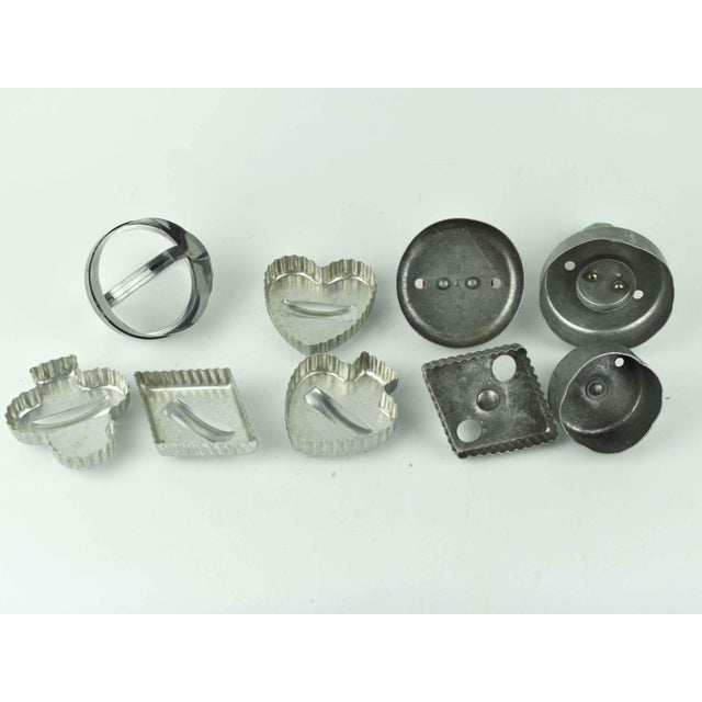 Vintage Aluminum Cookie Cutter & Biscuit Press Collection - Set of 9 For Sale - Image 9 of 9