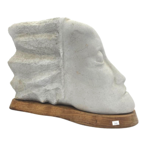 Fiberglass Wall-Mounted Face Sculpture