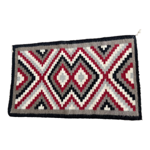 Vintage 1980's Native American Navajo Geometric Pattern Weaving